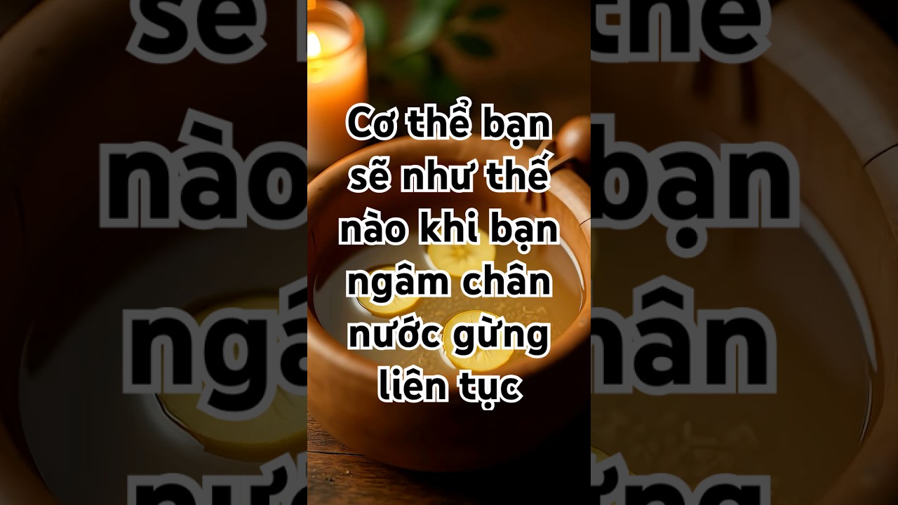 Hình ảnh đôi chân đang ngâm trong nước ấm gừng giúp giảm đau nhức