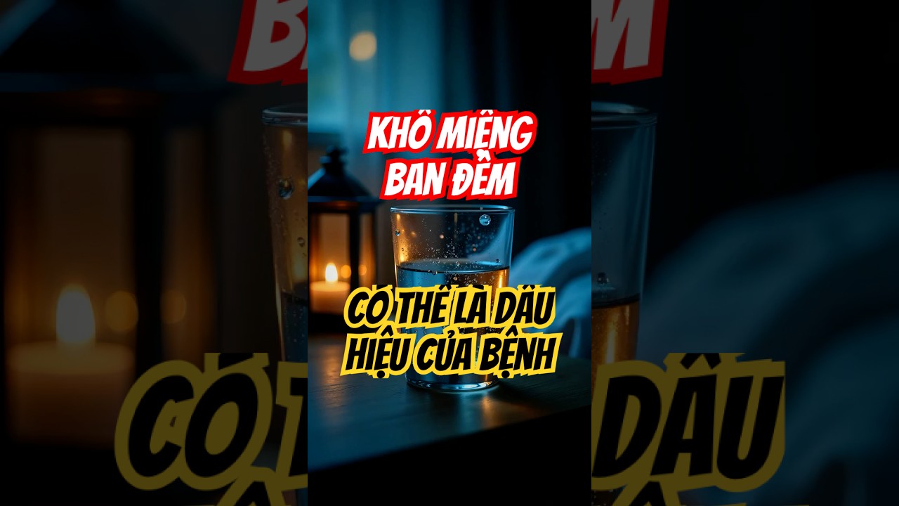 Minh họa tình trạng khô miệng ban đêm do đường huyết cao gây mất nước