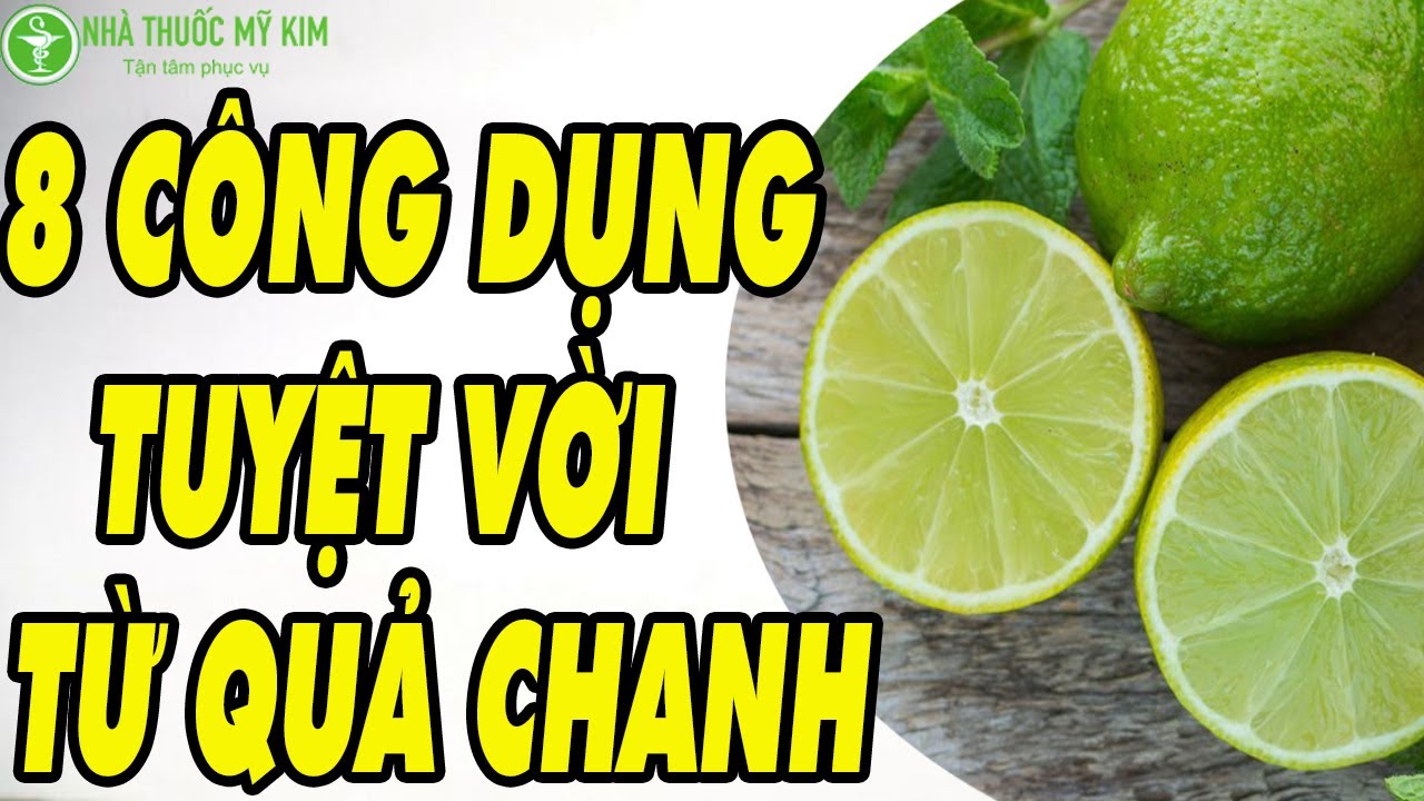 Ống chanh tươi chứa vitamin C và công dụng quả chanh tốt cho sức khỏe.