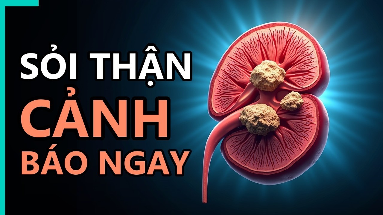 Minh họa cơ quan tiết niệu và dấu hiệu sỏi thận sớm cần lưu ý khi thăm khám.