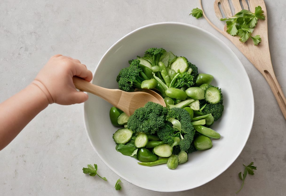 Bé mấy tháng ăn rau dền