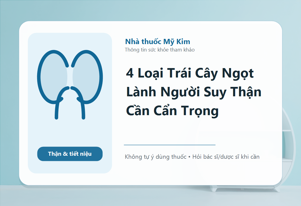 4 Loại Trái Cây Ngọt Lành Người Suy Thận Cần Cẩn Trọng
