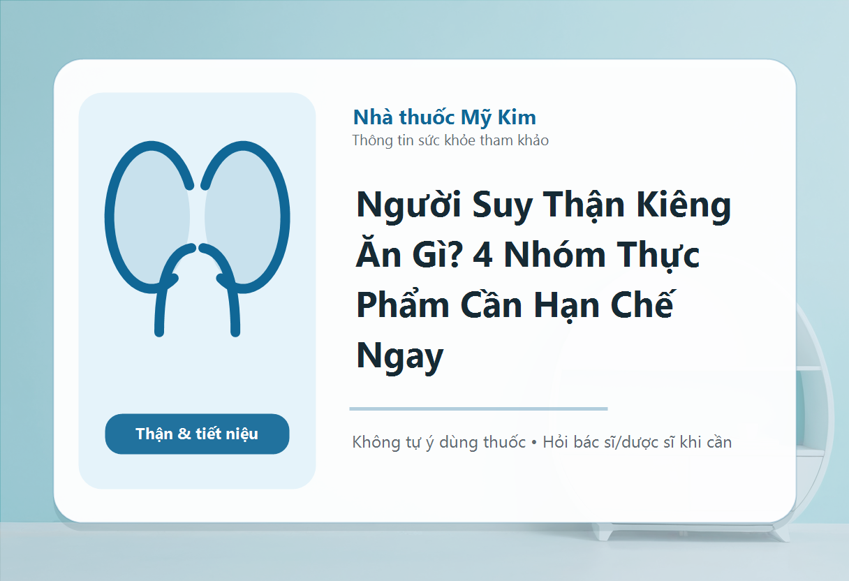 Người Suy Thận Kiêng Ăn Gì? 4 Nhóm Thực Phẩm Cần Hạn Chế Ngay