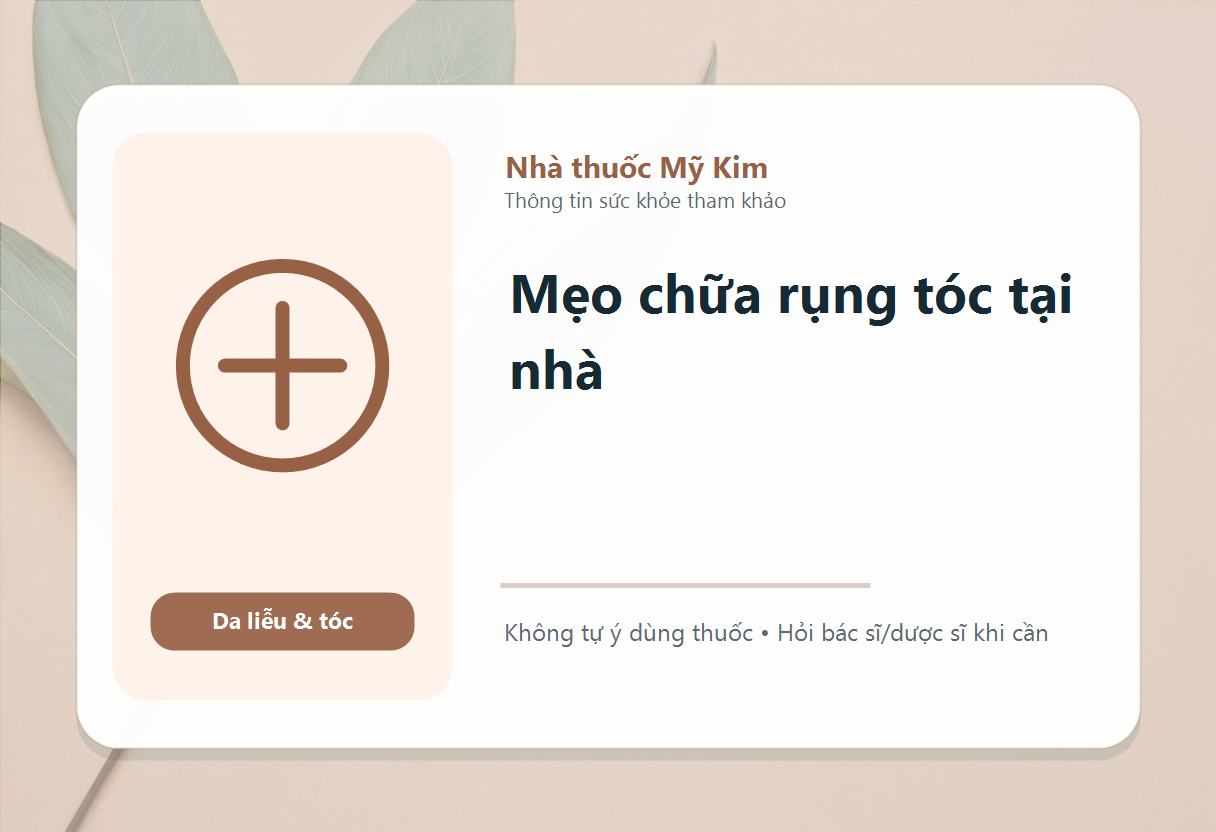 Mẹo chữa rụng tóc tại nhà