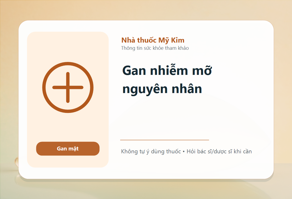 Gan nhiễm mỡ nguyên nhân