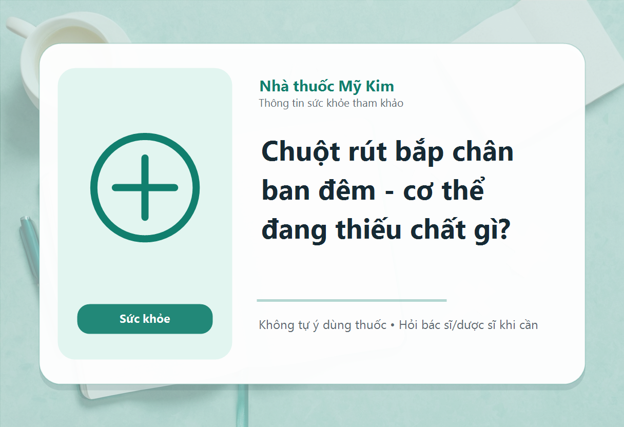 Chuột rút bắp chân ban đêm - cơ thể đang thiếu chất gì?