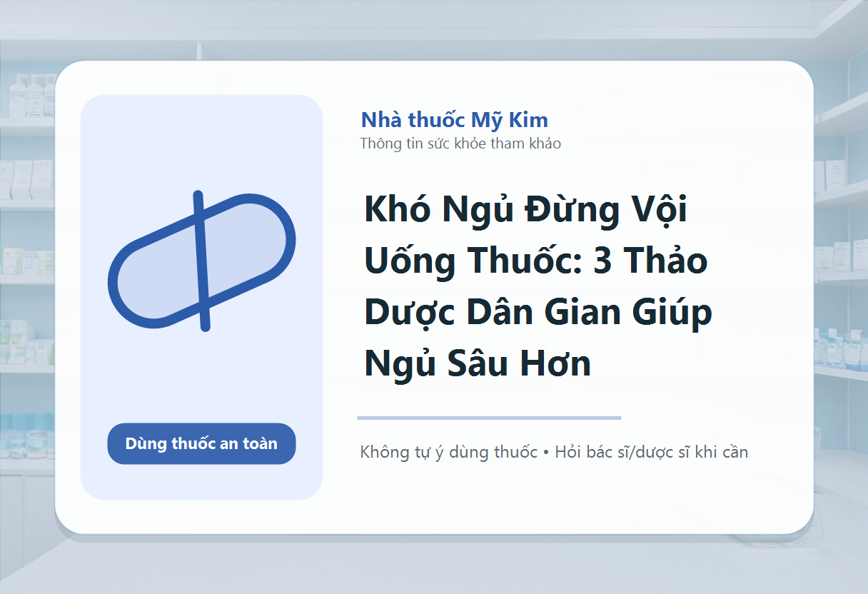 Khó Ngủ Đừng Vội Uống Thuốc: 3 Thảo Dược Dân Gian Giúp Ngủ Sâu Hơn