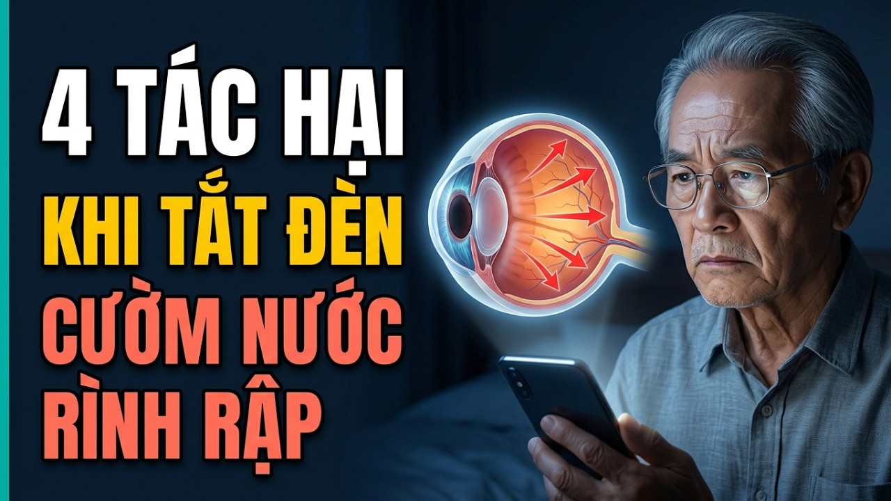 Bệnh nhân khám mắt do lướt điện thoại thiếu sáng, nguy cơ khô mắt.