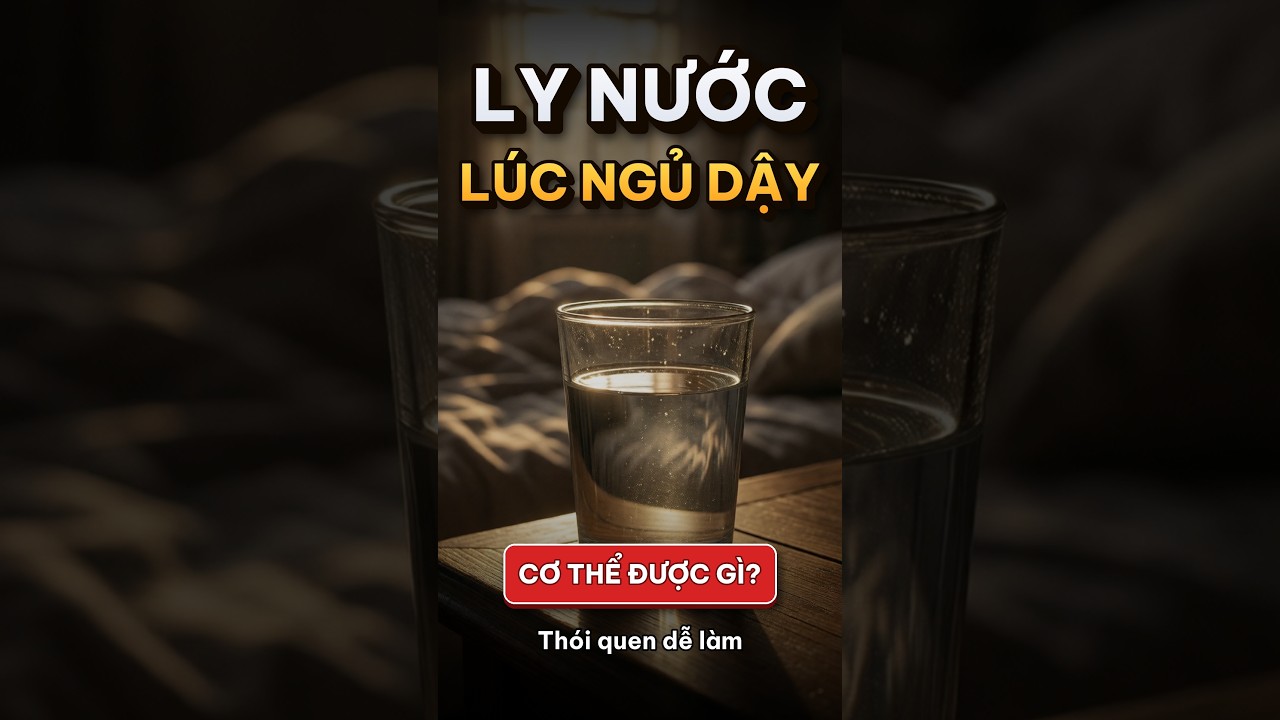 hình ảnh uống nước khi ngủ dậy, lợi ích nước buổi sáng