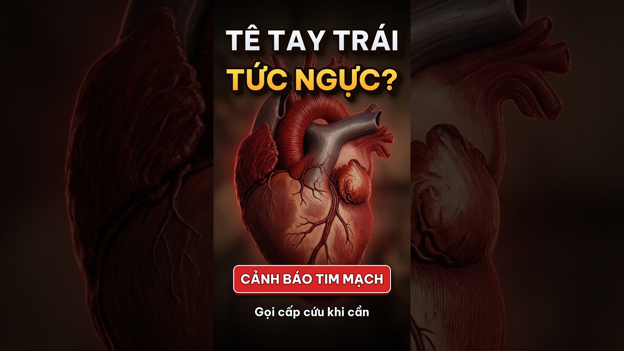 Hình ảnh minh họa triệu chứng tê tay trái kèm tức ngực đáng báo động tim mạch