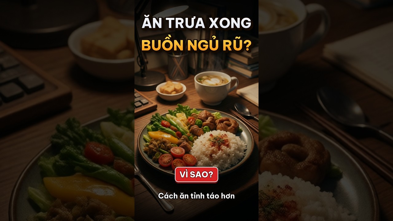 người làm việc buồn ngủ sau bữa trưa, cách khắc phục buồn ngủ sau ăn trưa bằng dinh dưỡng