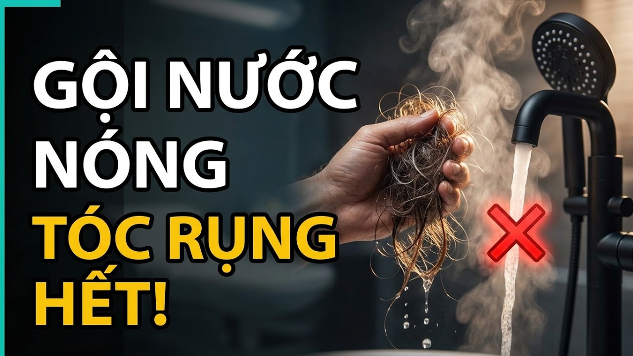 Tóc rụng sau khi gội đầu nước nóng