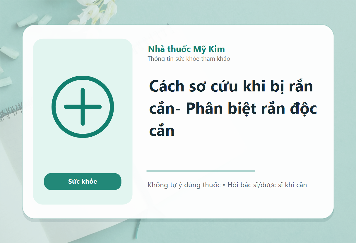 Cách sơ cứu khi bị rắn cắn- Phân biệt rắn độc cắn
